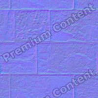 seamless wall stones normal map 0010